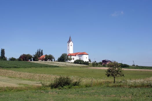 Beautiful rural church in Croatia