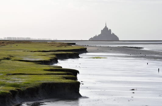 The Mont-Saint-Michel as seen from the Roche Torin