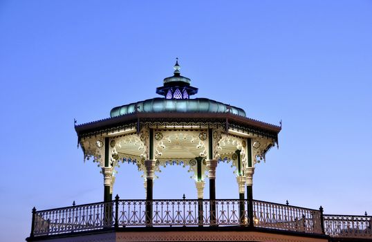 Victorian bandstand in Brighton, England, UK