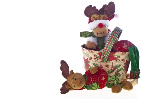 Santa Claus doll on a white background