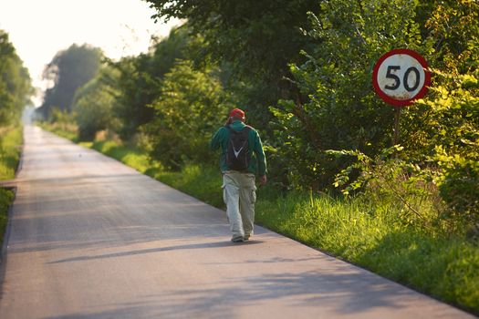 Retired on road in Poland.