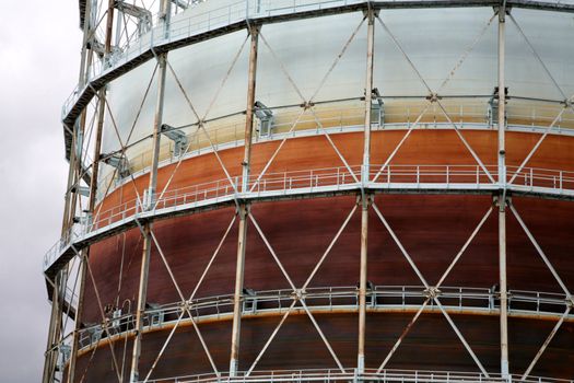 Sundby Gasvaerk, gas work in denmark. 2008
Used to produce gas from coal. Detail of a gas storage facility
