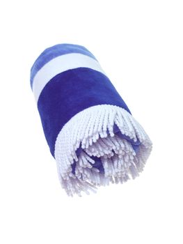 A beach towel isolated against a white background