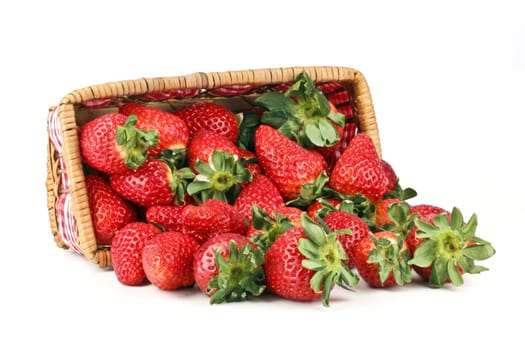 Basket with strawberries