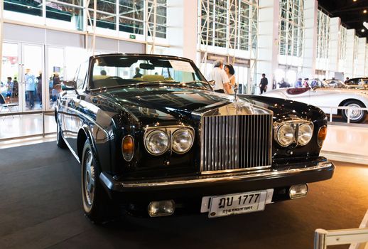 NONTABURI-DECEMBER 03: Vintage car Rolls Royce Corniche  Display at Thailand International Motor Expo 2011 December 03