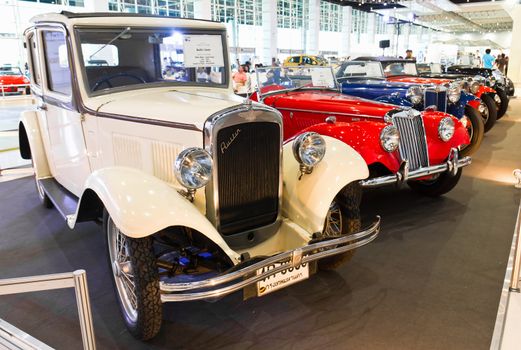 NONTABURI-DECEMBER 03: Vintage car Austin Seven, Year 1933 Display at Thailand International Motor Expo 2011 December 03