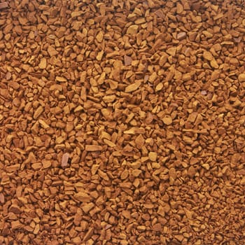 Granules of instant coffee background