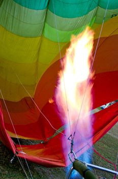 CHIANG MAI, THAILAND - NOV 26 : Participants blow up their balloons in the International Balloon Festival on November 26,2011 at the Prince Royal's College in Chiang Mai Thailand.