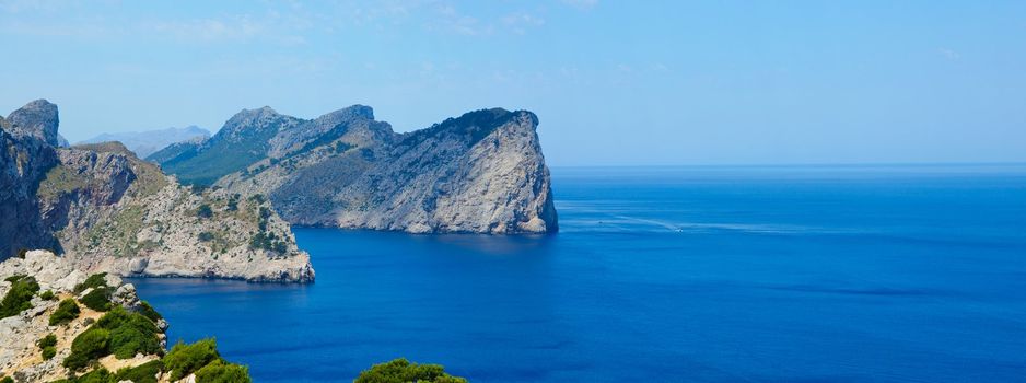 Cape formentor in the coast of mallorca, balearic islands