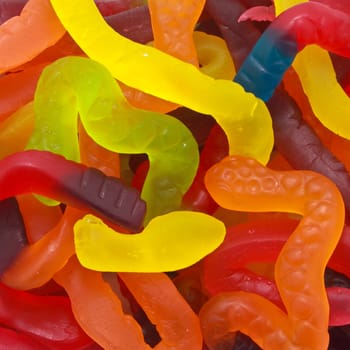 Jelly gummy candy for background