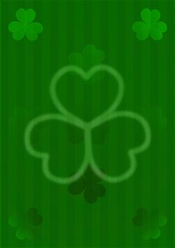 St Patricks Day Abstract backdrop whith three-leaf clover