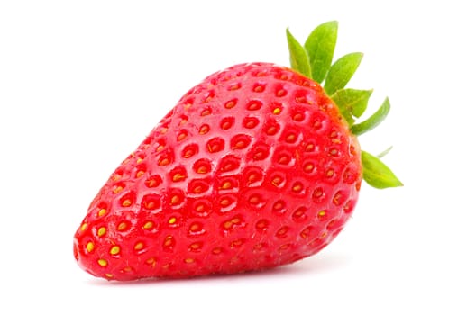 strawberries isolated on white