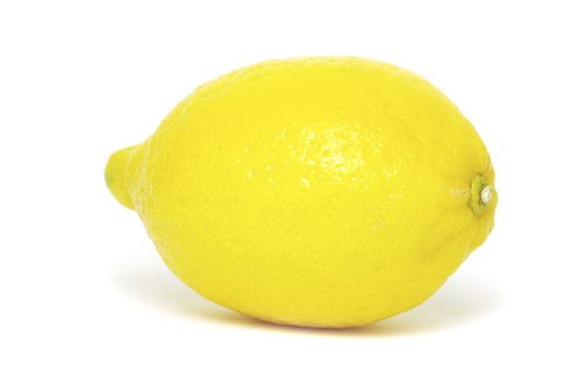 yellow fresh lemons isolated on a white