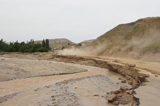 Infrastructure of Hissar Mountains, Uzbekistan