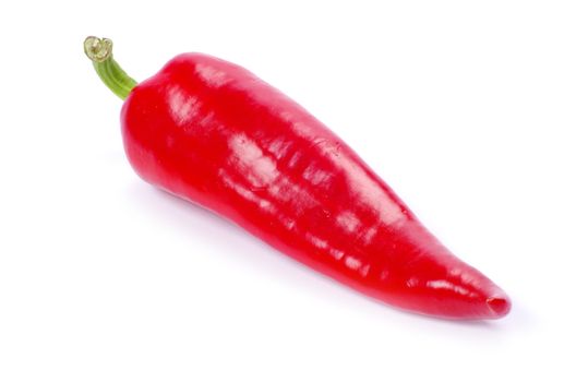 red hot chili pepper on white
