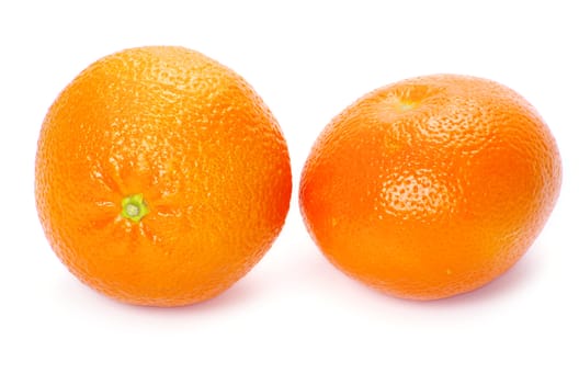 Orange on a white background