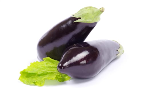 aubergine isolated on white background