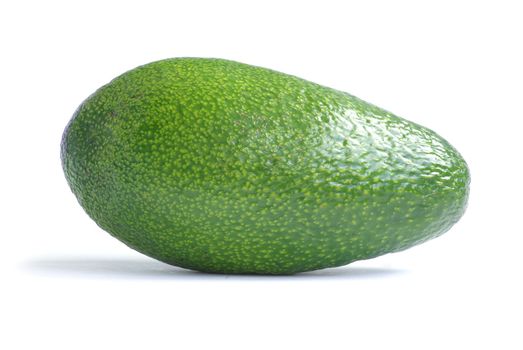Ripe avocado isolated on a white background