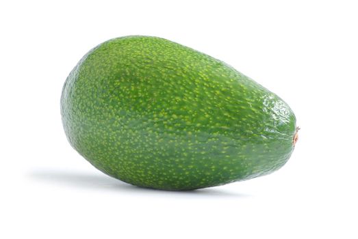 Ripe avocado isolated on a white background