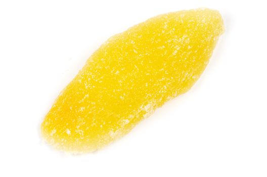 Dried mango on white background