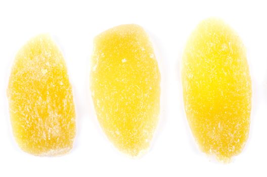 dried fruit isolated on a white background
