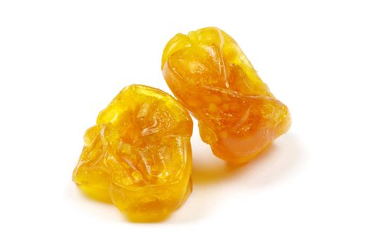 dried fruit isolated on a white background