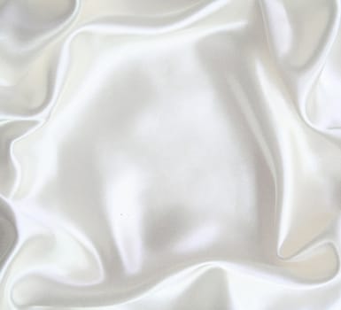 Smooth elegant white silk can use as wedding background 
