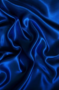 Smooth elegant blue silk can use as background