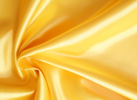 Smooth elegant golden silk can use as background 