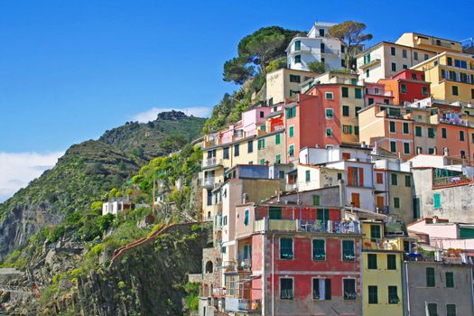 Italy. Cinque Terre. Riomaggiore village