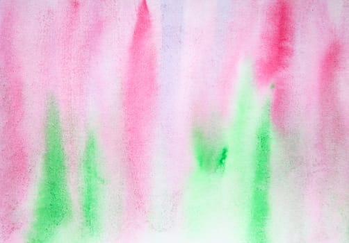 Abstract watercolor background with colorful different layers on paper texture 