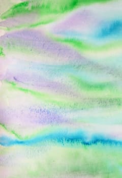 Abstract watercolor background with colorful different layers on paper texture 