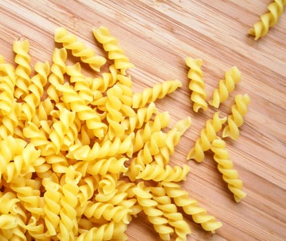 Pasta fusili can use as background