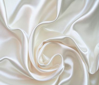 Smooth elegant white silk can use as wedding background 