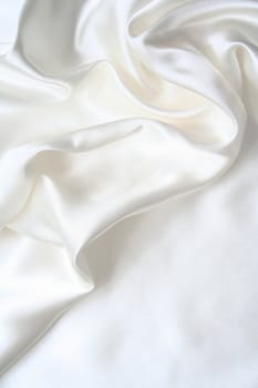 Smooth elegant white silk can use as wedding background 