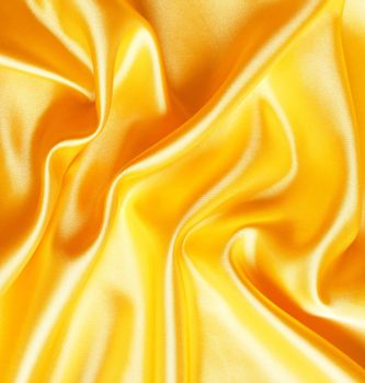 Smooth elegant golden satin can use as background 