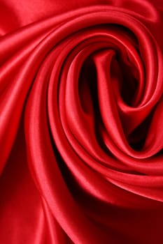 Smooth elegant red silk can use as background 
