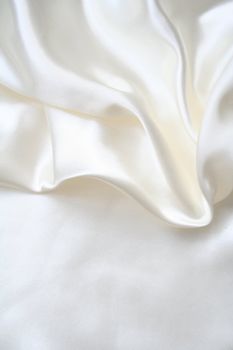 Smooth elegant white silk can use as wedding background 