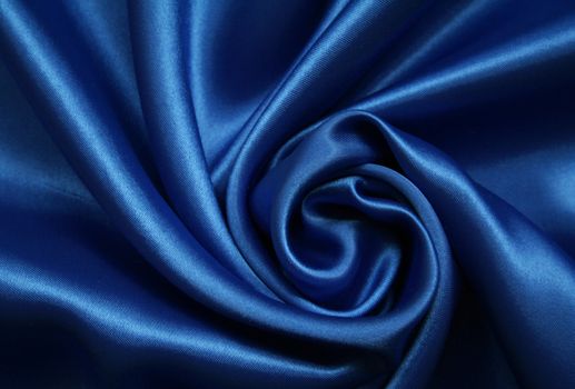 Smooth elegant blue silk can use as background 