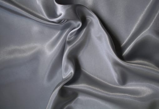 Smooth elegant silvery grey silk can use as background 