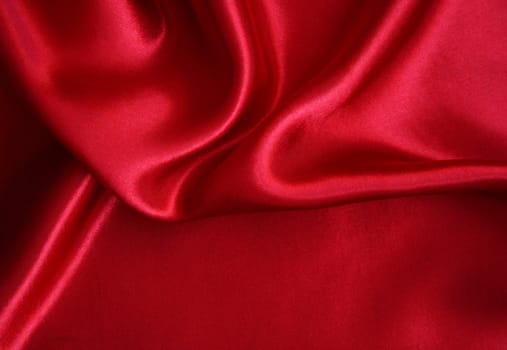 Smooth elegant red silk can use as background 