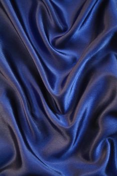 Smooth elegant dark blue silk can use as background