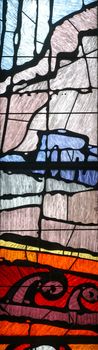 Stained glass church window