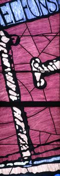 Stained glass church window