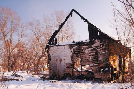 The house after a fire