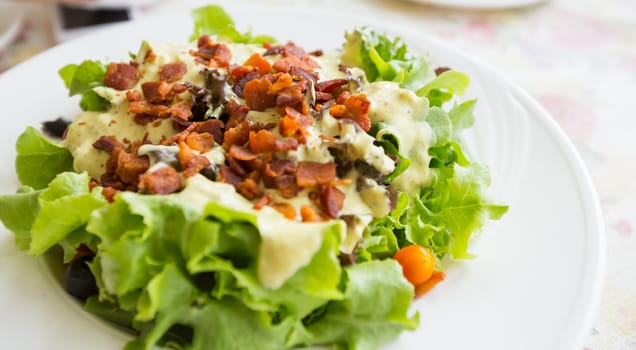 Ceasar Salad with bacon bit