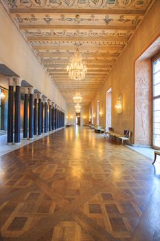Architecture Stockholm City Hall corridor Interior Sweden