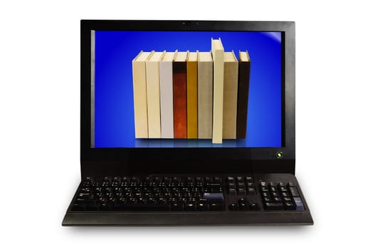 Stack of Book in Micro computer display