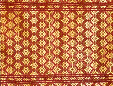 Pattern of Thai silk native fabric