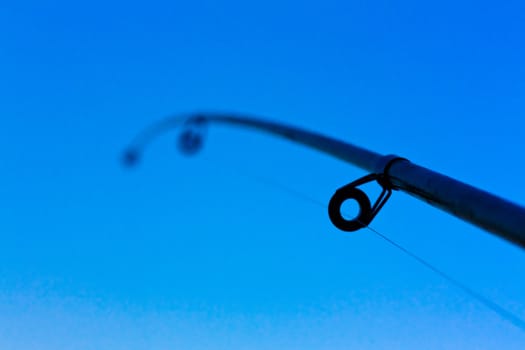 Closeup of a fishing tackle